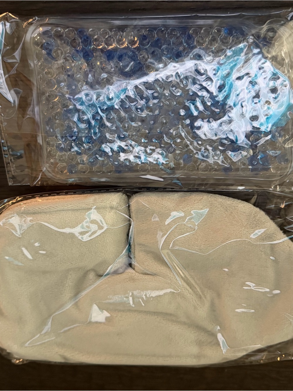 Plush Spa Eye Pillow with Gel Bead Support